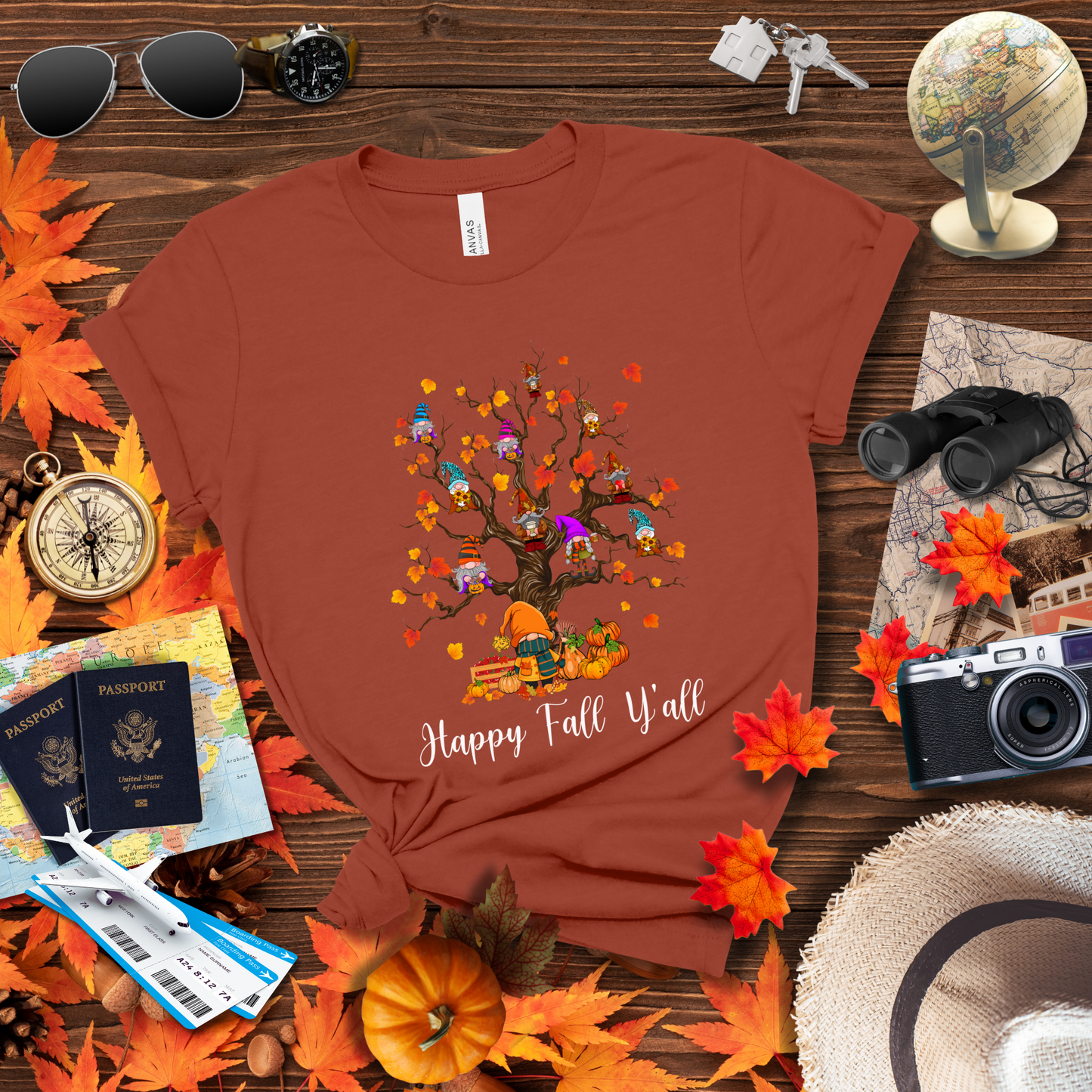 GNOMIES OVER AUTUMN TREE T-Shirt