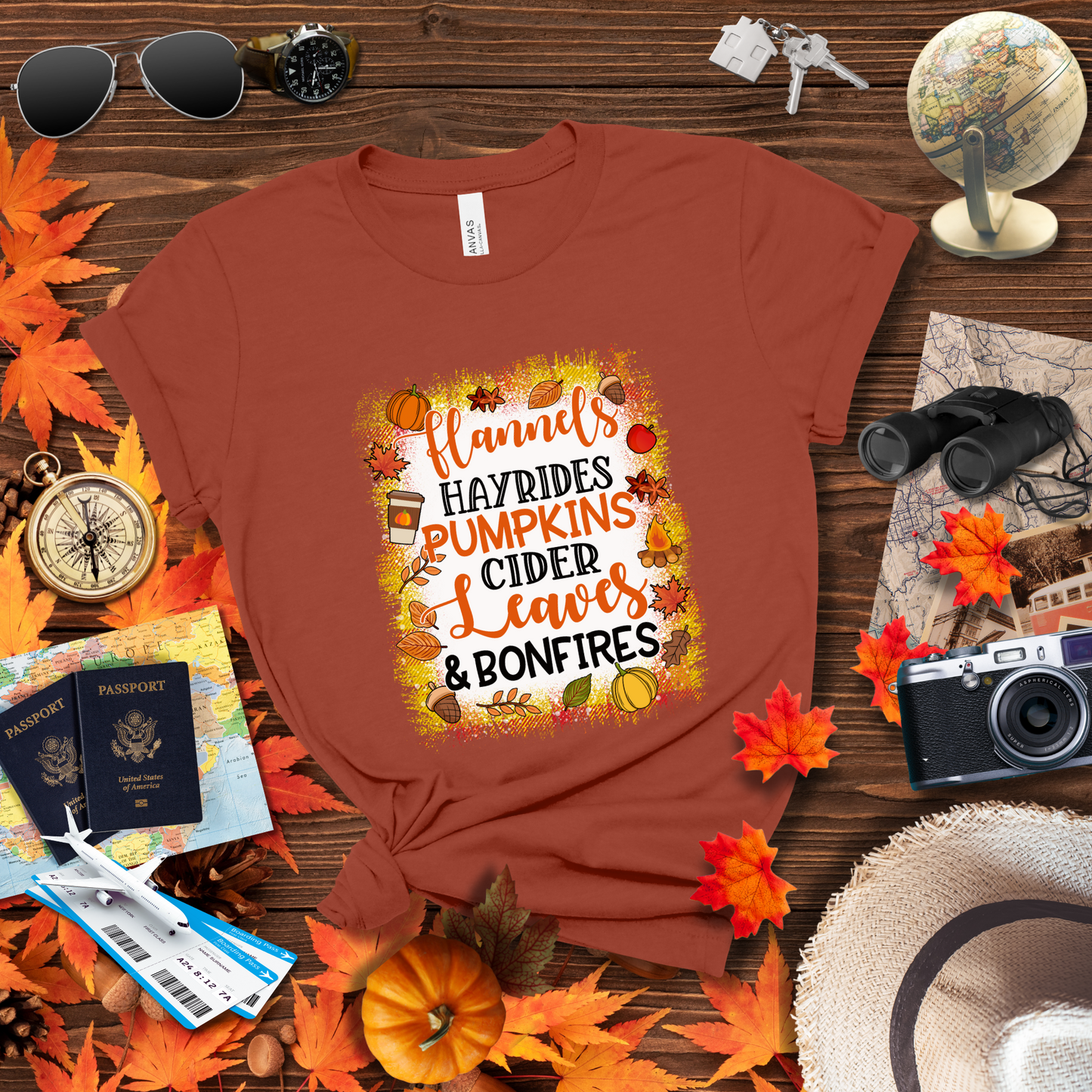 FLANNELS, HAYRIDES & PUMPKINS T-Shirt