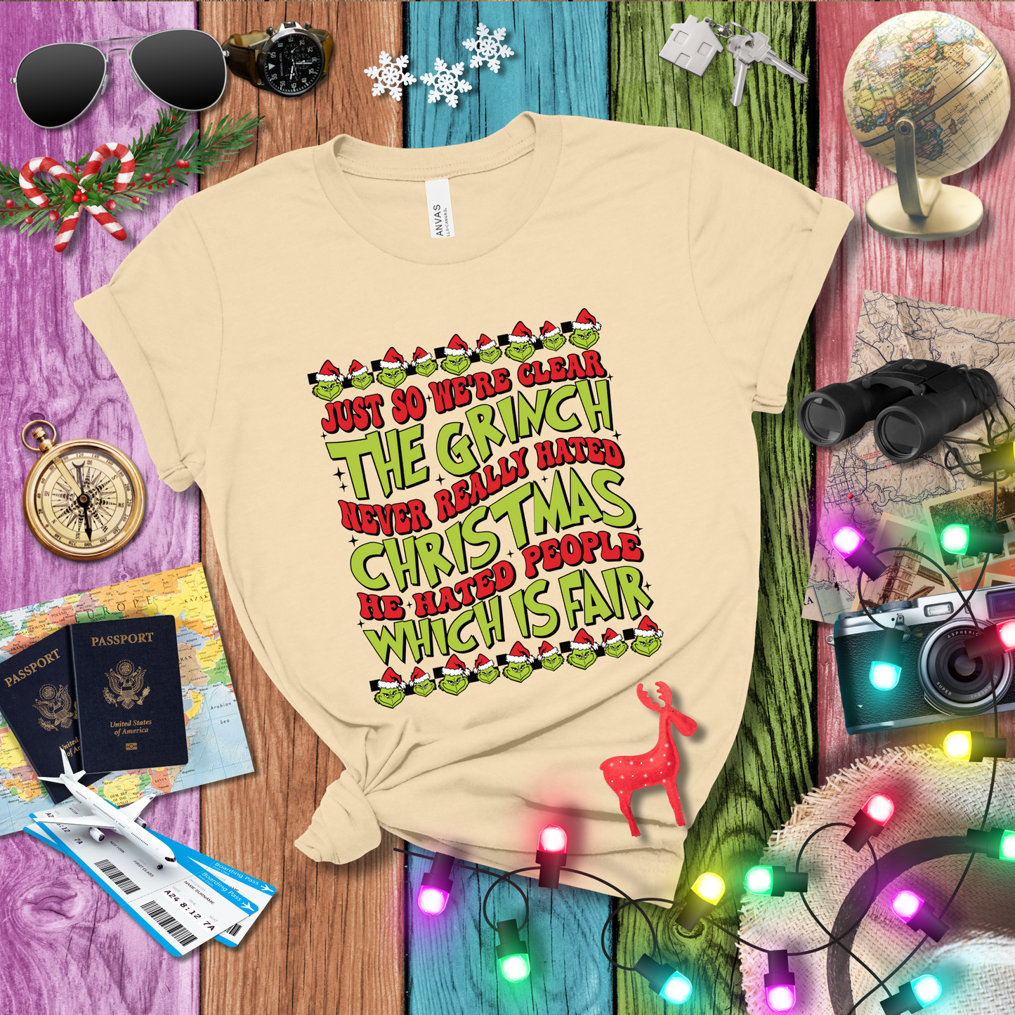 GRINCH NEVER HATED CHRISTMAS T-Shirt