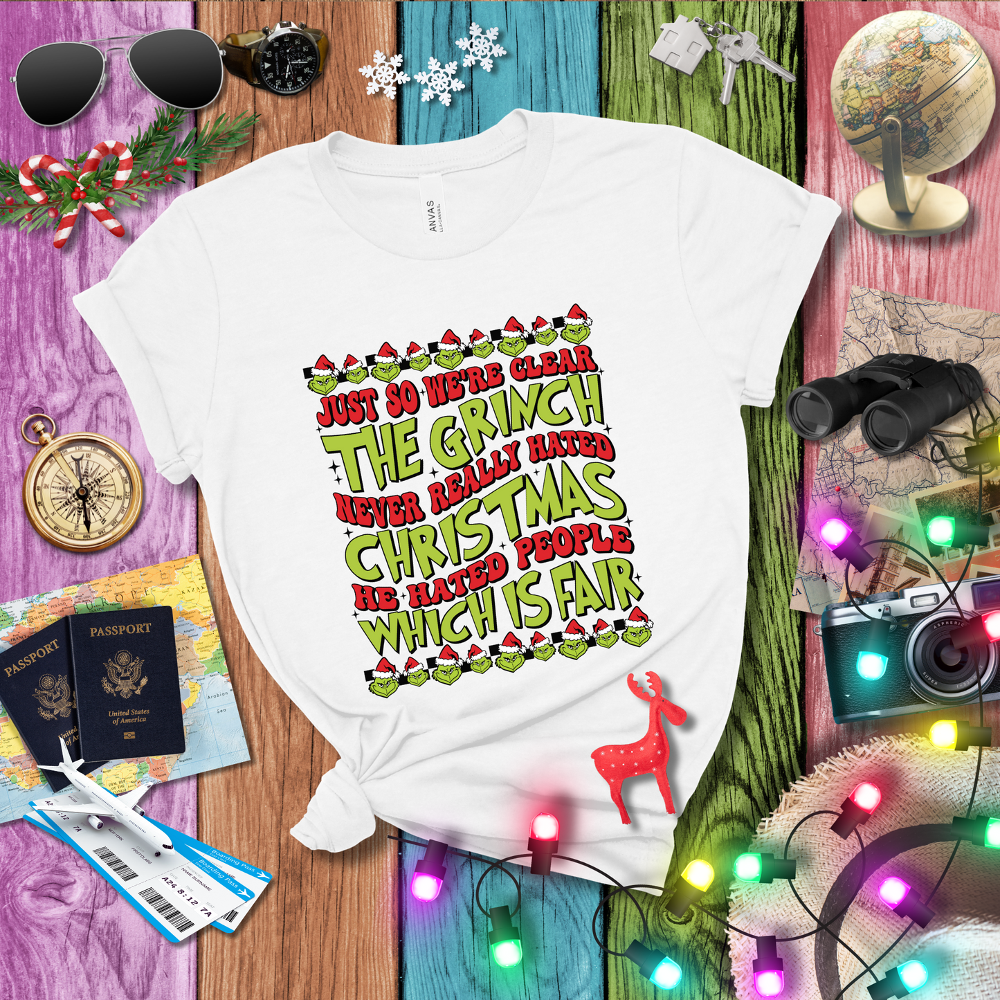 GRINCH NEVER HATED CHRISTMAS T-Shirt